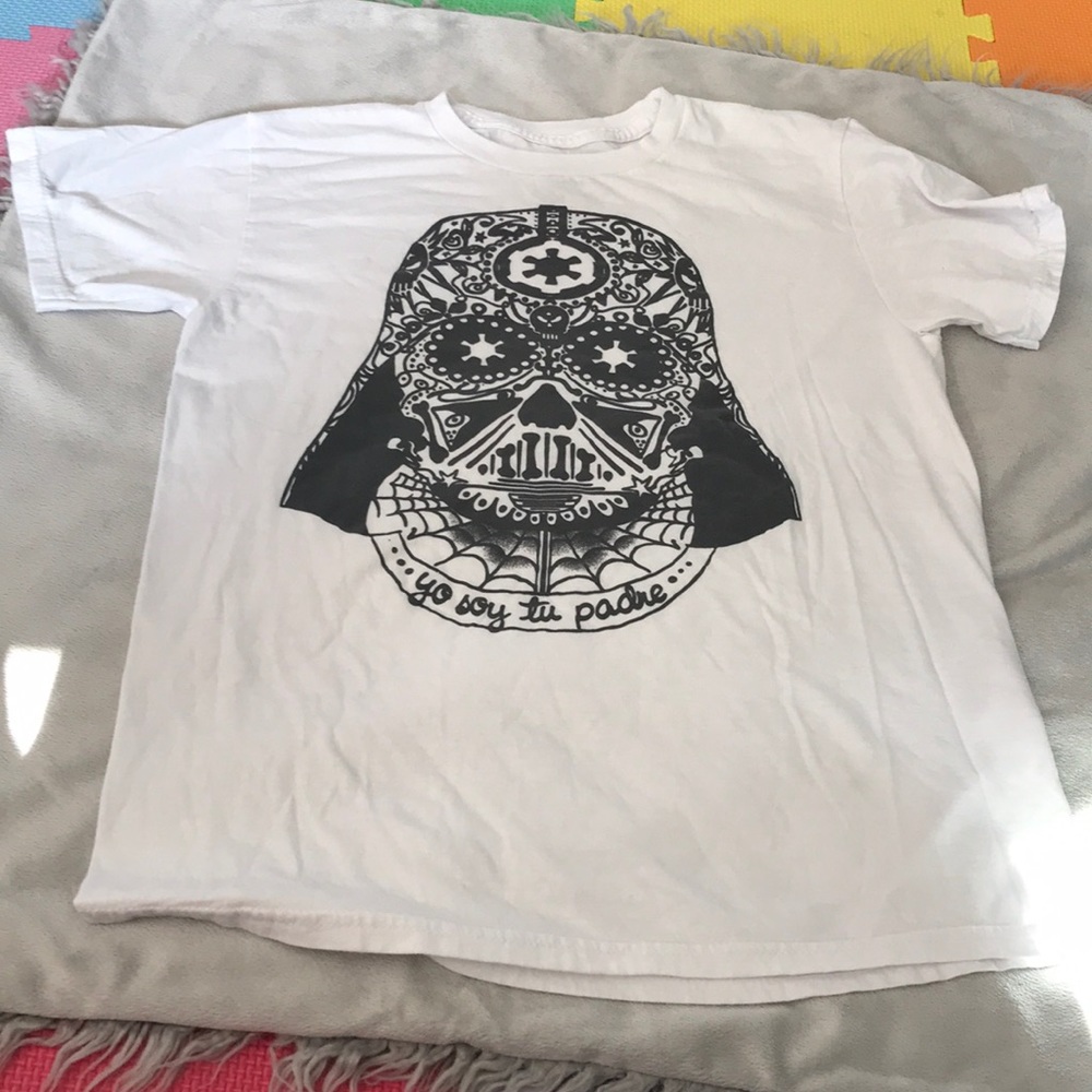 Star Wars Darth Vader T Shirt Sz SM White